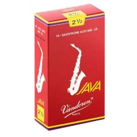 Vandoren Alto Sax Reeds 10-Pack - Java Red - Strength 2.5 
