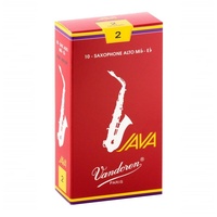 Vandoren SR262R Alto Sax JAVA Red Reeds Strength 2 ; Box of 10