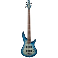 Ibanez SR405EQM SCB 5-String Quilt Top Electric Bass Stained Cosmic Blue Starburst
