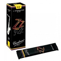 Vandoren SR4225 Jazz Tenor Sax ZZ Reeds Strength   2 1/2 -  Box of 5