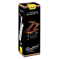 Vandoren SR4425 Jazz Baritone  Sax ZZ Reeds Strength 2.5  -  Box of 5