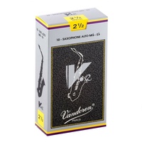 Vandoren SR6125 Alto Sax V.12 Reeds Strength 2.5; Box of 10