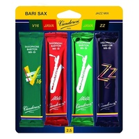 Vandoren Baritone Sax Mix Card Strength 2.5 Java Green,Java Red, ZZ and V16