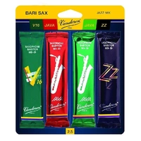 Vandoren Baritone Sax Mix Card Strength 2.5 Java Green,Java Red, ZZ and V16