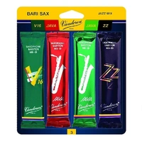 Vandoren Baritone Sax Mix Card Strength 3 Java Green,Java Red, ZZ and V16