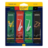 Vandoren Tenor Sax Jazz Reed Mix  1 x  ZZ, V16, JAVA Red & Green Strength 2 