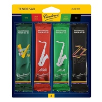 Vandoren Tenor Sax Jazz Reed Mix  1 x  ZZ, V16, JAVA Red & Green Strength 3