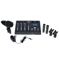 Sabian SSKIT 3 Microphones and Drum Oriented Mixer Sound Kit for Live/Recording