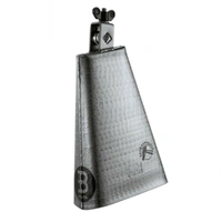 Meinl Percussion STB80HH-S HAND BRUSHED STEEL 8" BIG MOUTH Hammered Cowbell