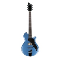 SUPRO  Electric Guitar Jamesport Ocean Blue Metallic  - Gold Foil Pickup