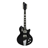 Supro Americana Series Coronado II Electric Guitar - Jet Black/Rosewood - 1582JB