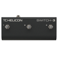 TC Helicon Sturdy 3-Switch Accessory Footswitch For Expanded Remote Control