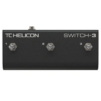 TC Helicon Sturdy 3-Switch Accessory Footswitch For Expanded Remote Control