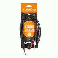 Armour SYC4  1/4" Stereo to 2 x  1/4" Mono cable 10 Foot