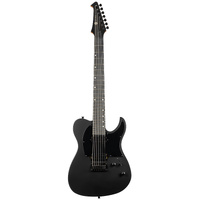 Spira T407MBK 7 String Electric Guitar w/ Spira Villian Humbucker Set, Black