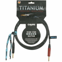 Klotz TITANIUM high end guitar cable with silent PLUG 6m straight ends