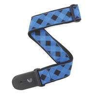 D'addario Planet Waves T20W1405 2-Inch Buffalo Check Guitar Strap - Blue
