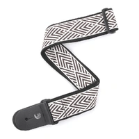 D'Addario Woven Guitar Strap, African Geometric, Cream