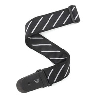 D'addario Planet Waves T20W1409 2-Inch Tie Stripes Guitar Strap - Black / Grey