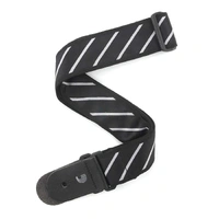 D'addario Planet Waves T20W1409 2-Inch Tie Stripes Guitar Strap - Black / Grey