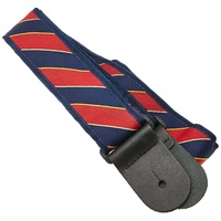 D'addario Planet Waves T20W1410 2-Inch Tie Stripes Guitar Strap - Blue / Red