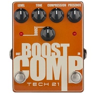  Tech 21 Boost Comp Compression/Boost Guitar and Bass Effects Pedal