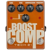  Tech 21 Boost Comp Compression/Boost Guitar and Bass Effects Pedal
