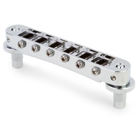 TonePros T3BP Tune-o-matic Bridge  Notched saddles Chrome