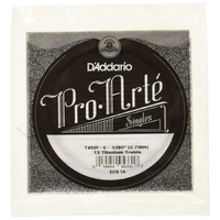 D'Addario T2 Titanium Treble Classical Guitar Single 1st String Normal Tension,