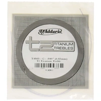 D'Addario T2 Titanium Treble Classical Guitar Single G String Normal Tension,