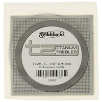 D'Addario T2 Titanium Treble Classical Guitar Single 3rd String  Hard Tension,