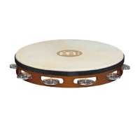 Meinl Percussion Traditional 10-Inch Wood Tambourine with Goat Skin Head