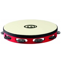 Meinl Percussion TAH1BK-R-TF Touring 10-Inch Wood Tambourine with Synthetic Head
