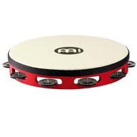 Meinl Percussion TAH1BK-R-TF Touring 10-Inch Wood Tambourine with Synthetic Head