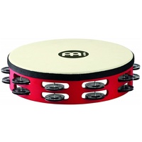 Meinl Percussion TAH2BK-R-TF Touring 10-Inch Wood Tambourine with Synthetic Head