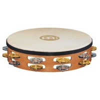 Meinl Percussion TAH2M-SNT Traditional 10-Inch Wood Tambourine / Goat Skin Head