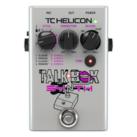 TC Helicon Studio-Quality Talkbox Synthesizer Stompbox Guitar Effects Pedal