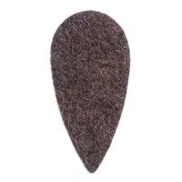 Felt Tones Teardrop Brown Felt 1 x Guitar / Ukulele Pick