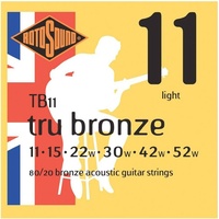 Rotosound TB11 Tru Bronze Acoustic Guitar Strings (11-52) Light