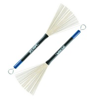 Promark TB4 Telescoping Wire Brushes Retractable wire bristles Pair