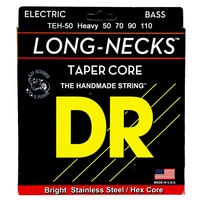 DR Long Necks Tapered Stainless Steel Bass Strings TEH-50 Heavy 50-110