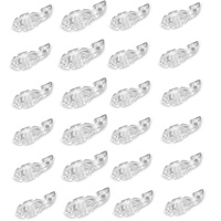 Big Fat Snare Drum Tuner Fish Lug Locks - CLEAR 24 PACK