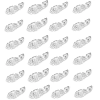Big Fat Snare Drum Tuner Fish Lug Locks - CLEAR 24 PACK