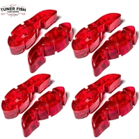 Tuner Fish Lug Locks Red - 8 Pack