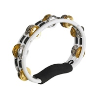 Meinl Percussion TMT1M-WH Dual Alloy Recording Combo Tambourine, White