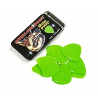 Snarling Dogs Brain Guitar Picks with Tin Box- 12 Picks Green 0.53mm Gauge