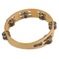 Toca Players Series 9" Wooden Tambourine with Double Row Of Jingles