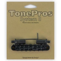 TonePros 7 - String Metric Tuneomatic Bridge  (large posts) Black 