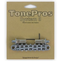 TonePros 7 - String Metric Tuneomatic Bridge  (large posts) Chrome