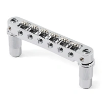 TonePros TPFR Tune-o-matic Bridge with Roller Saddles - Nickel